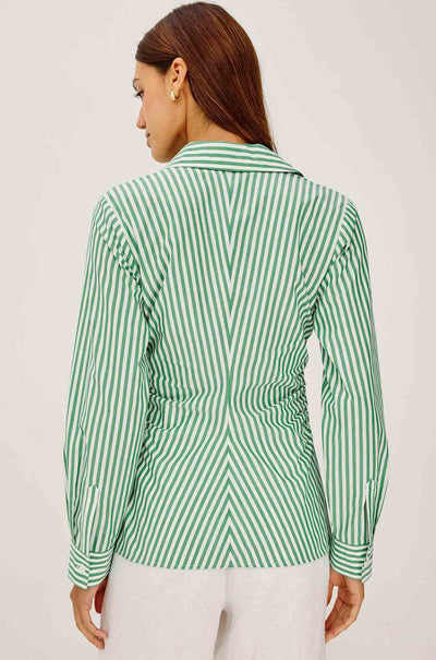 Rails - Carayln LS Button Down in Emerald Stripe