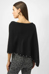Joseph Ribkoff - Cashmere Poncho w/ Pearl Detailing