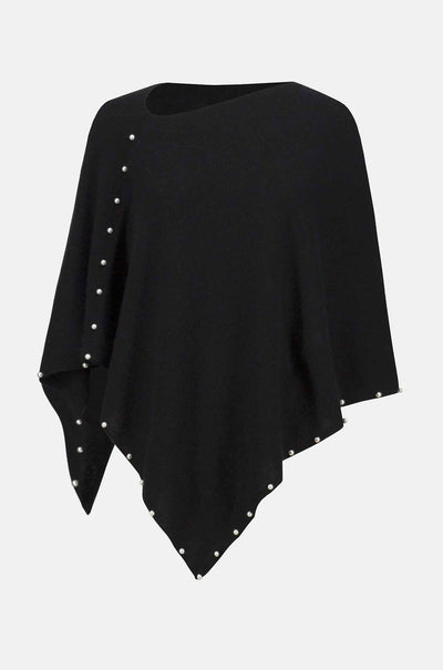 Joseph Ribkoff - Cashmere Poncho w/ Pearl Detailing