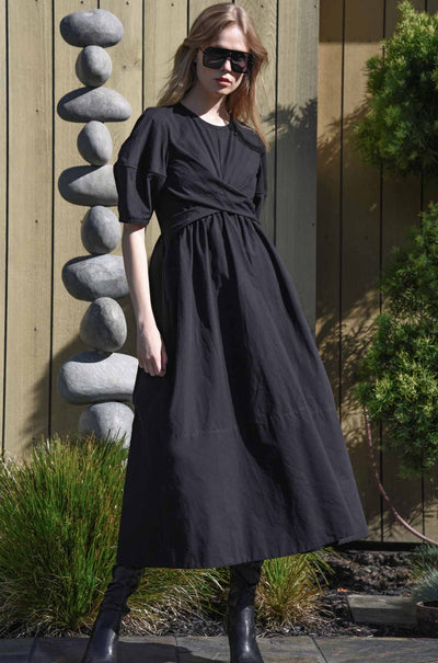 Trelise Cooper - Cotton Apple Caught In A Twist Dress in Black