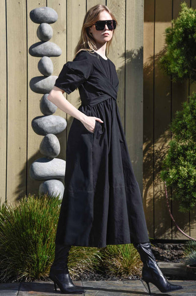Trelise Cooper - Cotton Apple Caught In A Twist Dress in Black