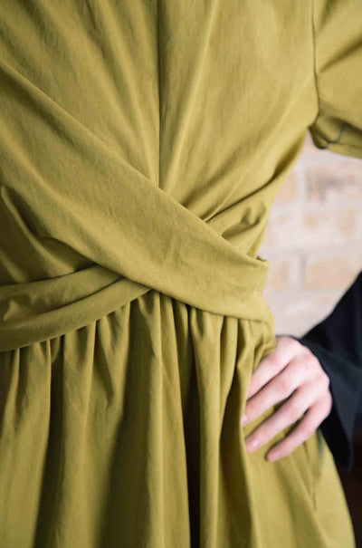 Trelise Cooper - Cotton Apple Caught In A Twist Dress in Chartreuse