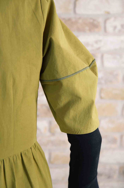 Trelise Cooper - Cotton Apple Caught In A Twist Dress in Chartreuse
