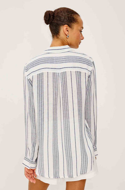 Rails - Charli LS Button Down in Salino Stripe