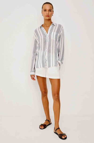 Rails - Charli LS Button Down in Salino Stripe