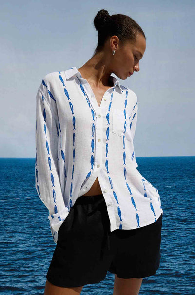 Rails - Charli LS Button Down in Sardines