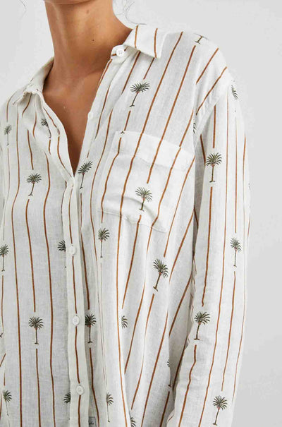 Rails - Charli Shirt in Stripe Palms