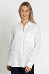 Rails - Charli Shirt in White Palm Tree Eyelet