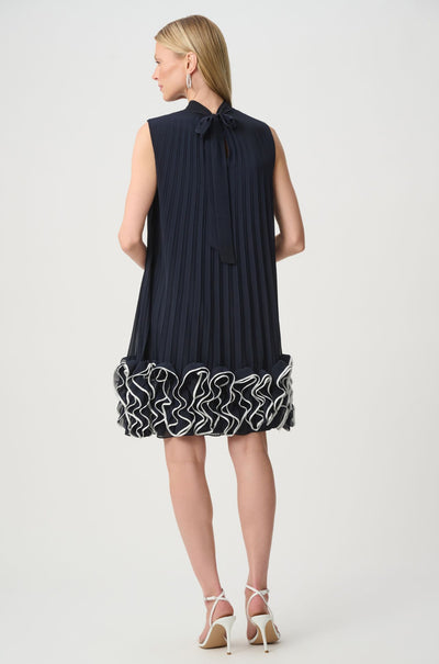 Joseph Ribkoff - Chiffon Ruffle Hem Trapeze Dress