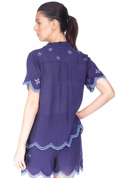 Johnny Was - Chryssie Camp Shirt in Santi