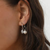 Nicole Fendel - Classic Pearl Drop Earrings in Silver