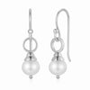 Nicole Fendel - Classic Pearl Drop Earrings in Silver
