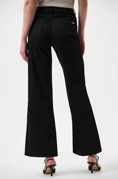 Joseph Ribkoff - Goldie Classic Wide-Leg Stretch Jeans in Black