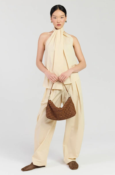 Saben - Claudia Shoulder Bag in Tan Braid