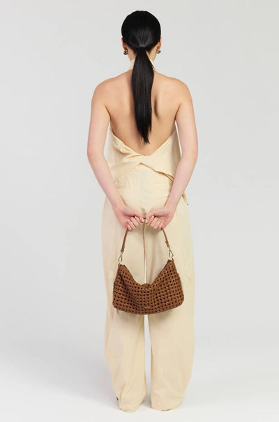 Saben - Claudia Shoulder Bag in Tan Braid