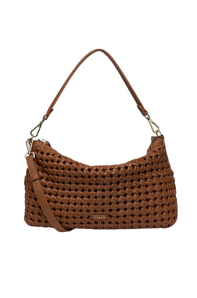 Saben - Claudia Shoulder Bag in Tan Braid