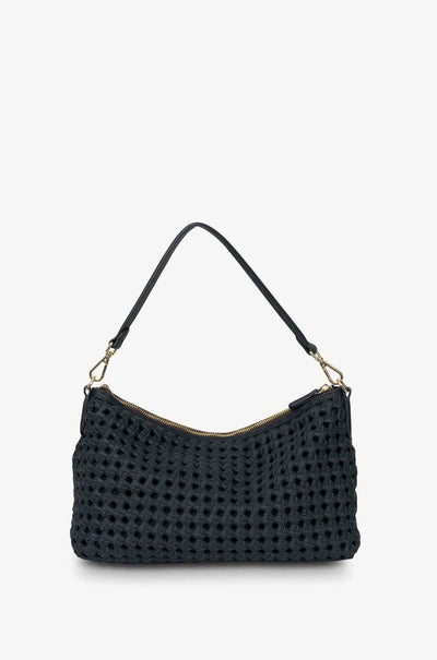 Saben - Claudia Shoulder Bag in Black Braid