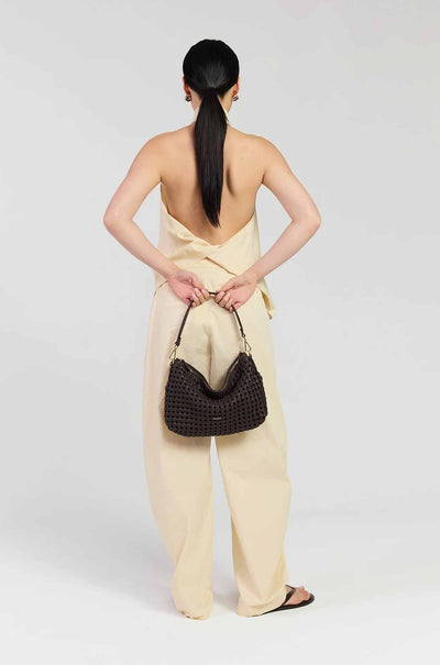 Saben - Claudia Shoulder Bag in Cacao Braid