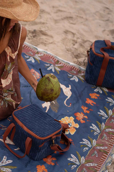 Wandering Folk - Cord Cooler Bag Mini in Lagoon