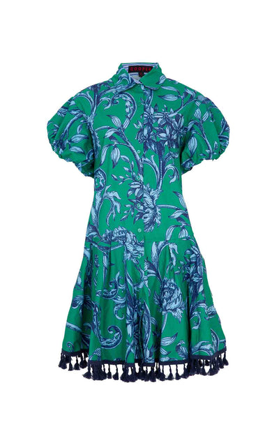 Cooper - You Are Just De-Vine Couldnt Dress Less Dress in Green Floral
