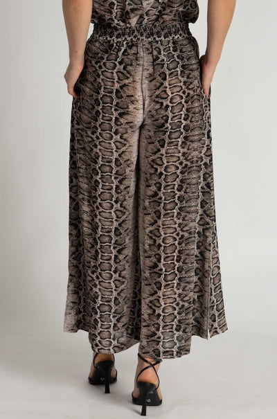 Mela Purdie - Crop Swish Pant in Safari Python