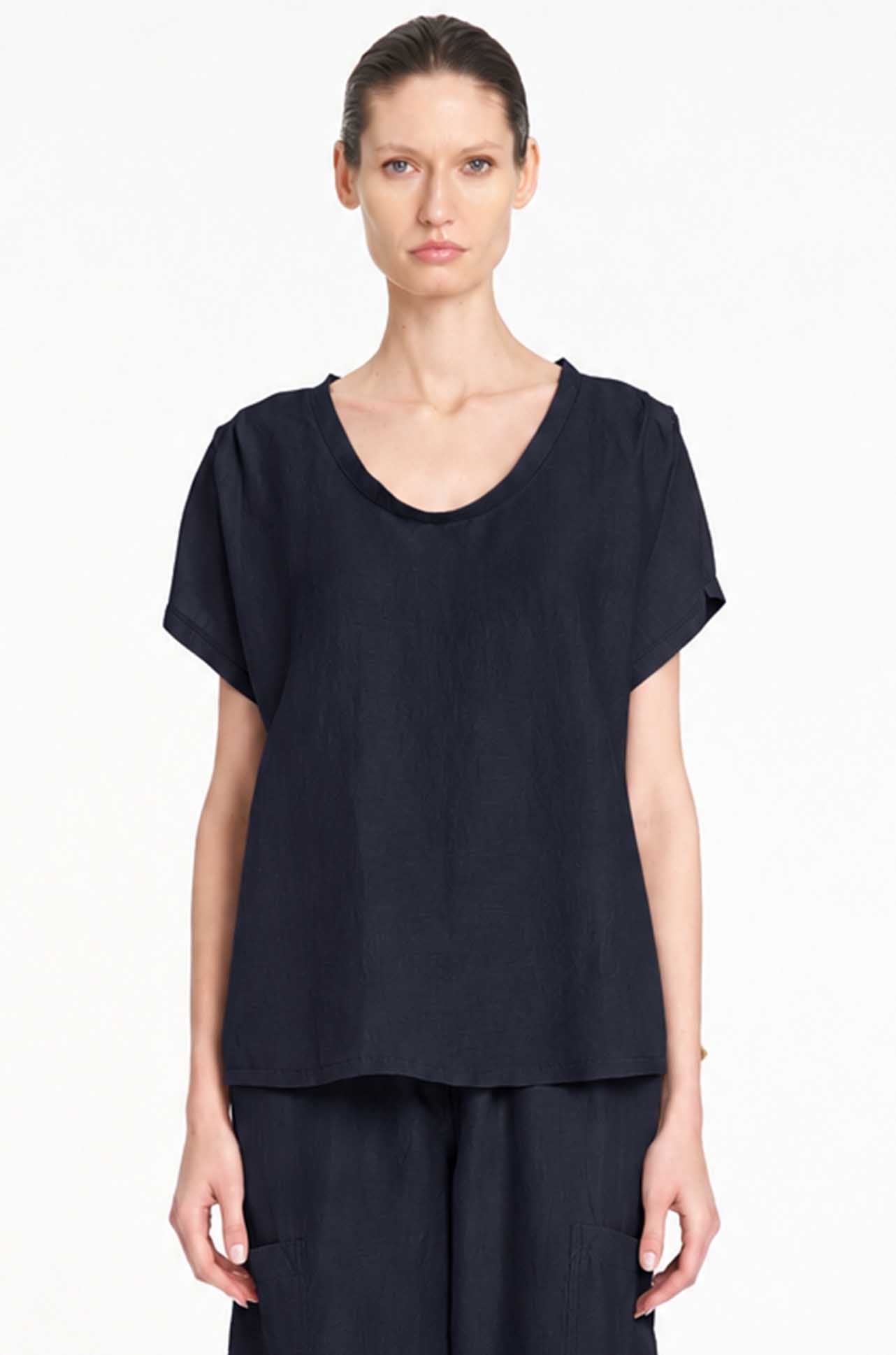 Mela Purdie - Cruise Shell in Waxed Linen Voile