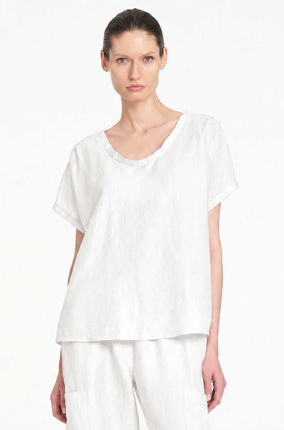 Mela Purdie - Cruise Shell in Waxed Linen Voile
