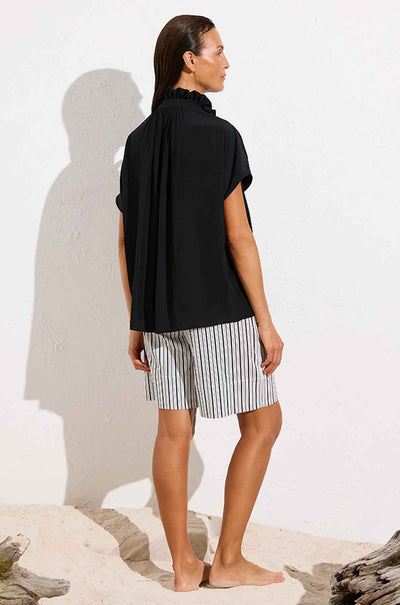 Mela Purdie - Cruise Short in Calico Stripe Popilene