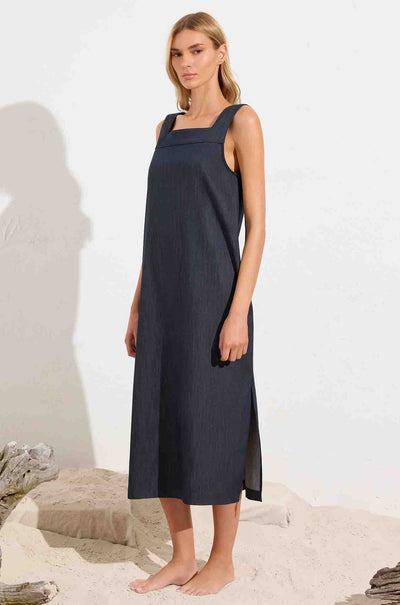 Mela Purdie - Cube Dress in Soft Stretch Denim