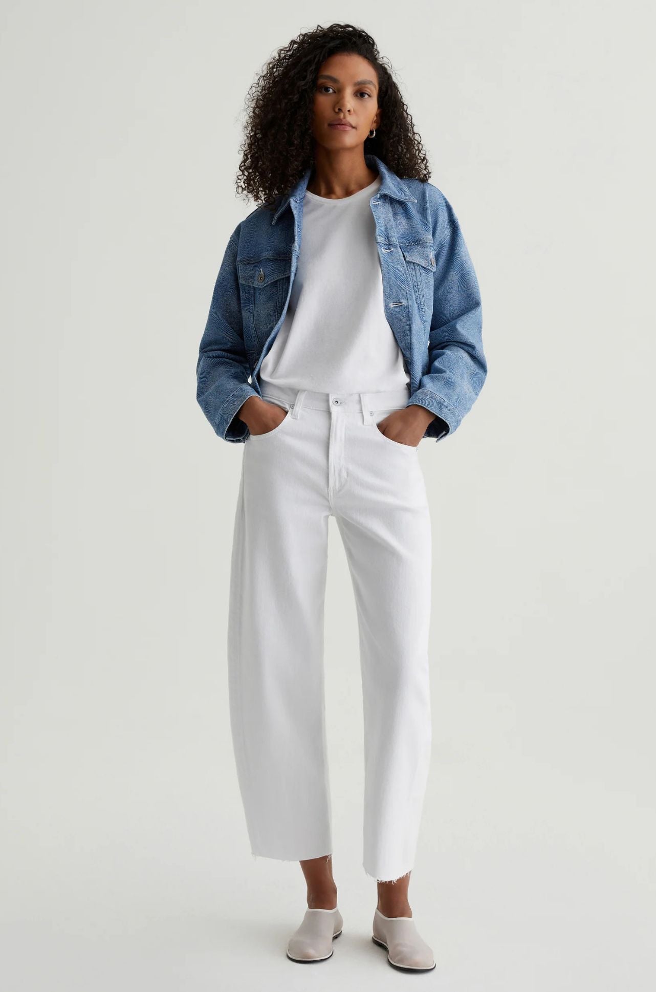AG Jeans - Hattie Crop Jean in Gallery White