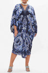 Camilla - Delft Dynasty T Shape Long Kaftan