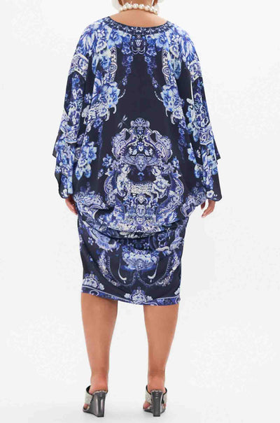 Camilla - Delft Dynasty T Shape Long Kaftan
