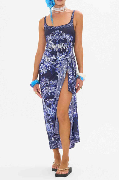 Camilla - Delft Dynasty Underwire Square Neck One Piece