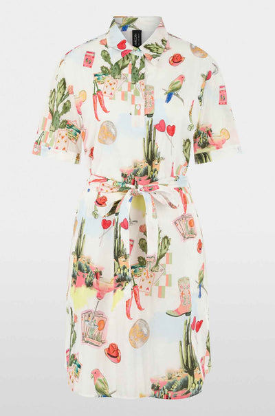 Marc Cain - Desert Fiesta S/S Blouse Dress w/ Belt
