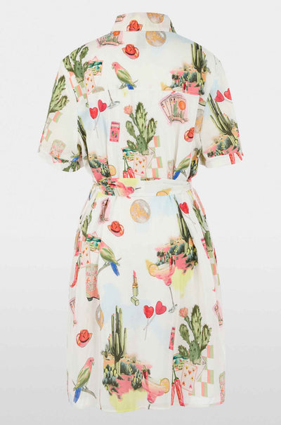Marc Cain - Desert Fiesta S/S Blouse Dress w/ Belt