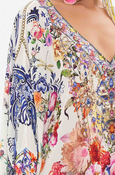 Camilla - Dutch Is Life Short Kaftan with Cuff