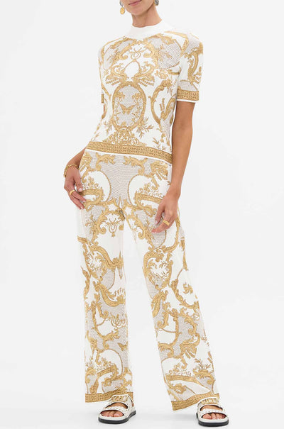 Camilla - Dressing Room Drama Cap Sleeve Mock Neck Knit Top