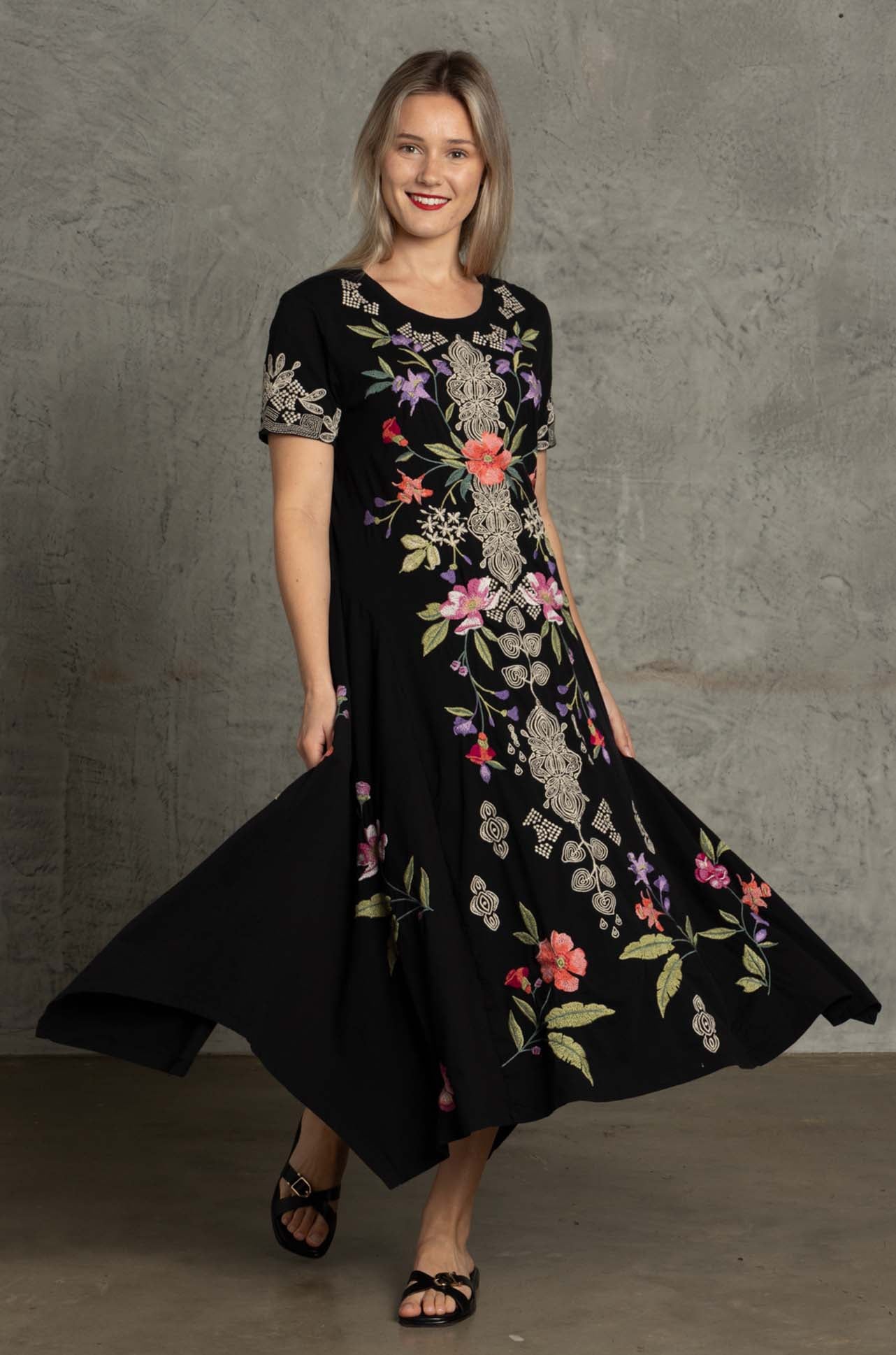 johnny was handkerchief knit dress Johnny Was Dacie Handkerchief Knit Dress Judees