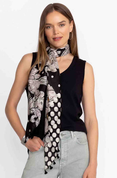 Johnny Was - Silk Scarf in Daisy Duchesse