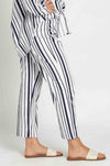 Mela Purdie - Crop Shell Pant in Rio Stripe Popilene