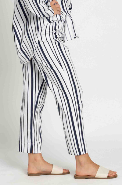 Mela Purdie - Crop Shell Pant in Rio Stripe Popilene
