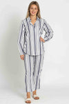 Mela Purdie - Crop Shell Pant in Rio Stripe Popilene