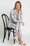 Mela Purdie - Crop Shell Pant in Rio Stripe Popilene