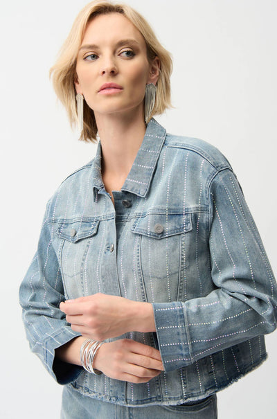 Joseph Ribkoff - Denim Jacket with Rhinestones