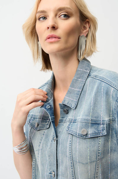 Joseph Ribkoff - Denim Jacket with Rhinestones