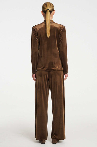 Mela Purdie - Drape Top in Stretch Panne