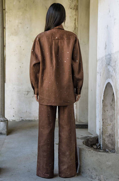 Trelise Cooper - Linen The Good Life Drift Away Shirt in Chocolate