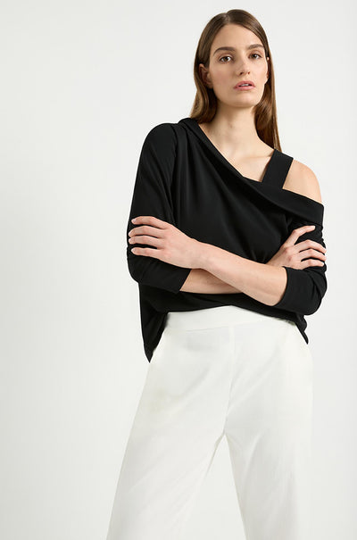 Mela Purdie - Drop Shoulder Top in Powder Knit
