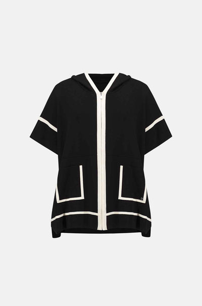 Joseph Ribkoff - Dry Viscose Hooded Boxy Jacket