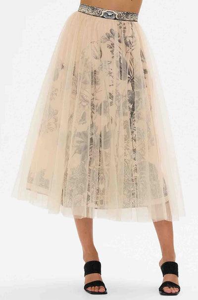 Camilla - Etched Into Eternity Midi Tulle Skirt